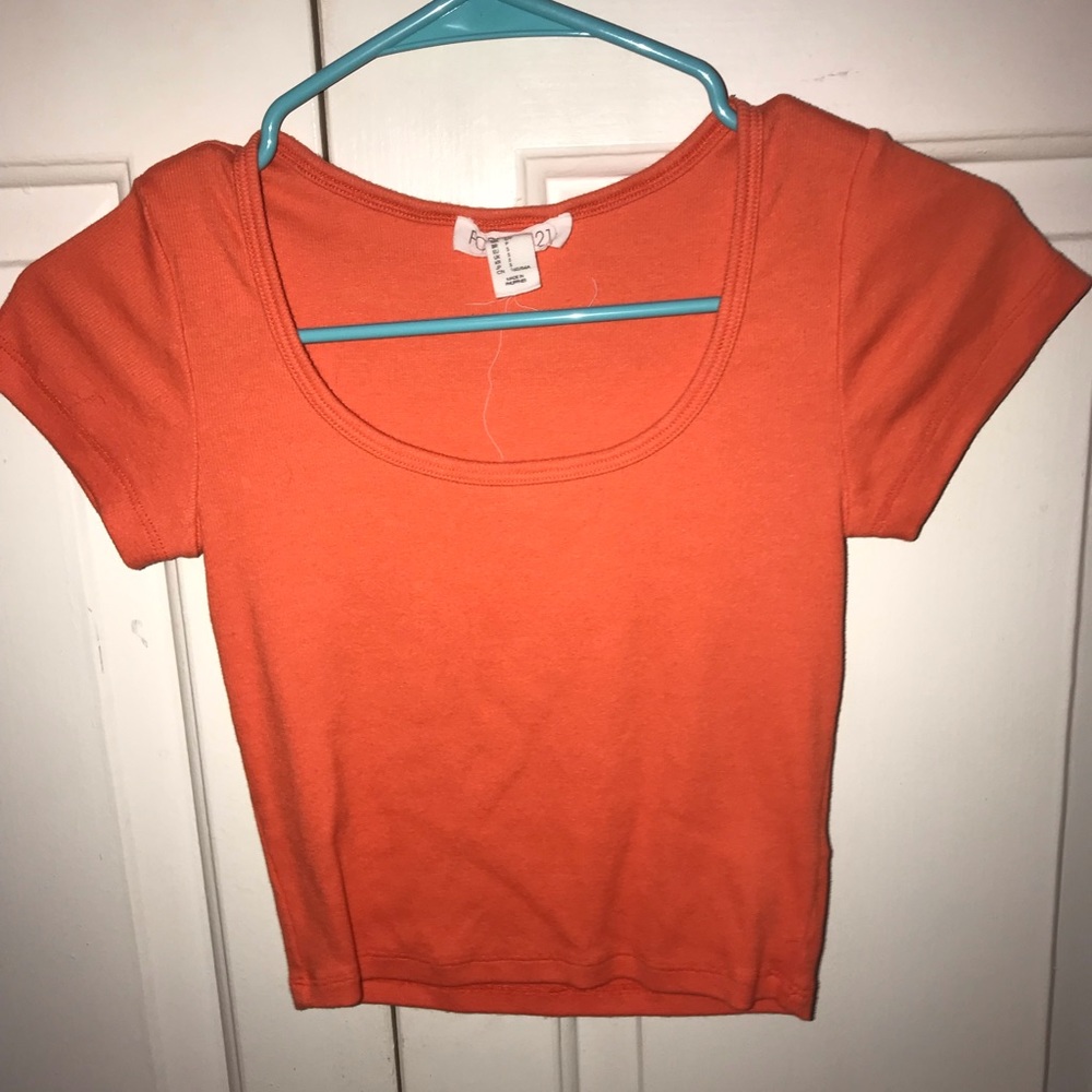 Orange Crop Top